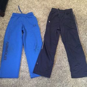 Boys under Armour sweats- two pair lot